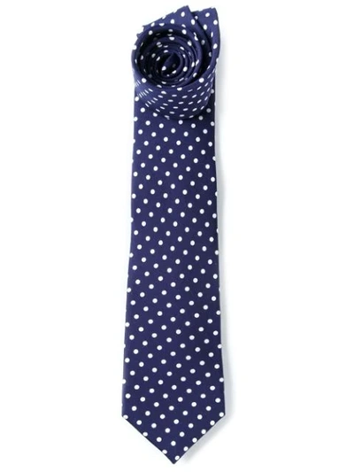 Fefè Glamour Pochette Fefè Polka Dot Print Tie - Blue