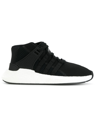 Adidas Originals X Equipment Eqt Support Trainers In Black