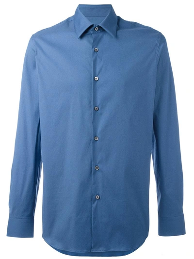 Prada Classic Shirt In Blue