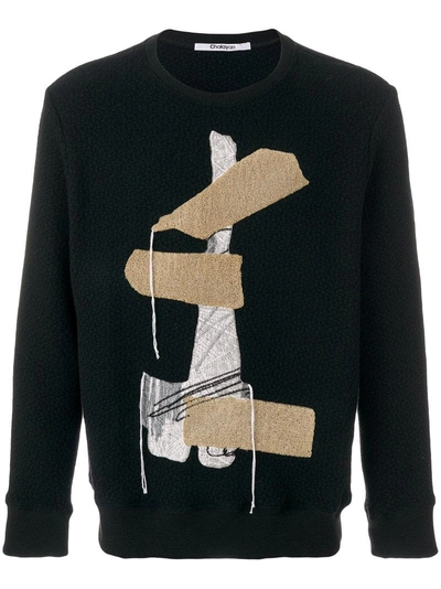 Chalayan Blanket Embroidered Jumper In 912 Cut Out Silhouette