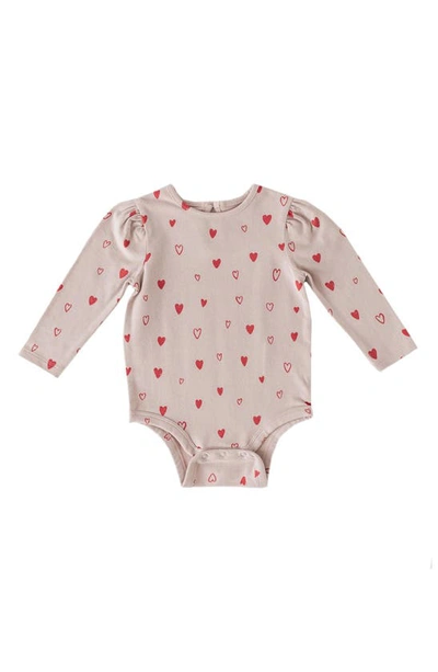 Pehr Babies' Sweetheart Organic Cotton Bodysuit In Pink