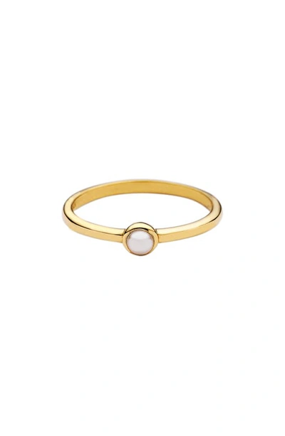 Awe Inspired Pearl Ring In Gold Vermeil