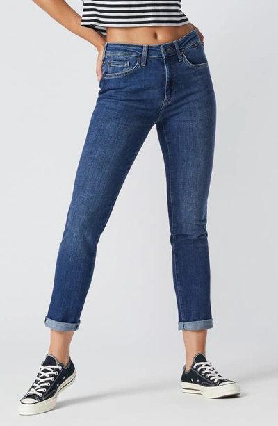 Mavi Jeans Kathleen High Waist Slim Jeans In Mid Feather Blue