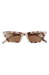 Aire Polaris 49mm Cat Eye Sunglasses In Cookie Tort
