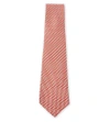 Ferragamo Horse-print Silk Tie In Coral