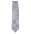 Brioni Flower Tie Silk Tie In Grey