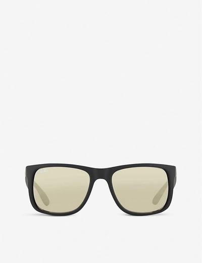 Ray Ban Ray-ban Mens 622 Justin Rectangular Sunglasses In 622/5ablack