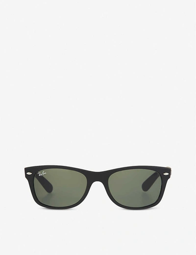 Ray Ban Ray-ban Mens Black Rubber Wayfarer Sunglasses