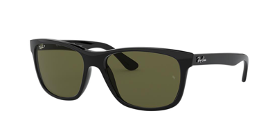 Ray Ban Rb4393m Scuderia Ferrari Collection Sunglasses Green On Black Frame Grey Lenses 56-18