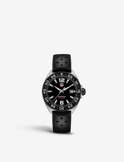 Tag Heuer Mens Black Waz1110.ft8023 Formula 1 Polished Steel Watch