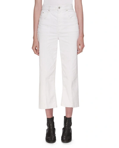 Isabel Marant Étoile Cabrio High-waist Wide-leg Jeans In White