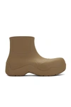 Bottega Veneta Bv Puddle Rubber Low Boots In Beige