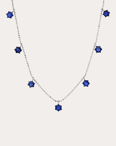 Graziela Gems Blue Sapphire Floating Necklace