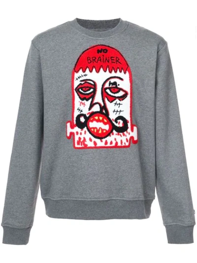 Haculla No Brainer Crew Neck Sweatshirt In Grey