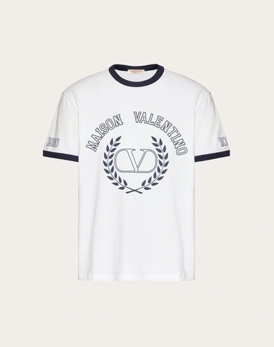 Valentino Men's  White Cotton T Shirt