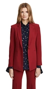 Theory Admiral Crepe Power Jacket In Bright Raspberry