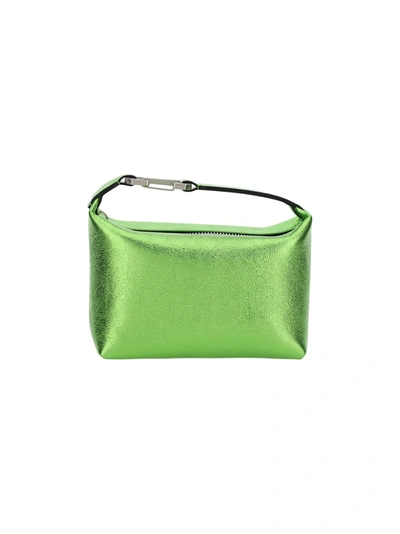 Eéra Green Leather Moon Tote Bag