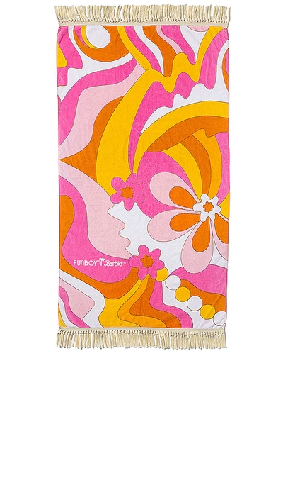 Funboy X Barbie Dream Beach Towel In Pink