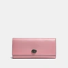 Coach Envelope Wallet In Dusty Rose/black Copper