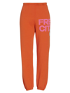 Freecity Logo Sweatpants In Juicy Orange