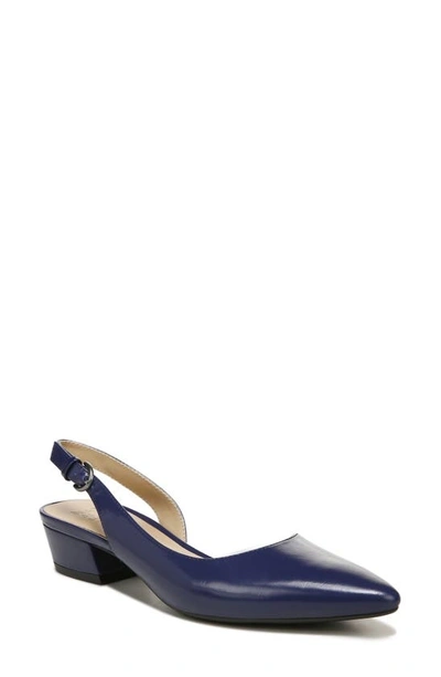 Naturalizer Banks Womens Slingback D'orsay Heels In Blue