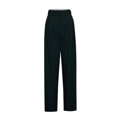 Bottega Veneta Straight Leg Pants In Inkwell