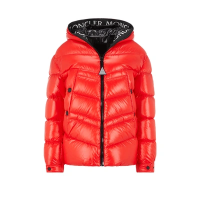 Moncler Clair Quilted Nylon Down Jacket In Rosso