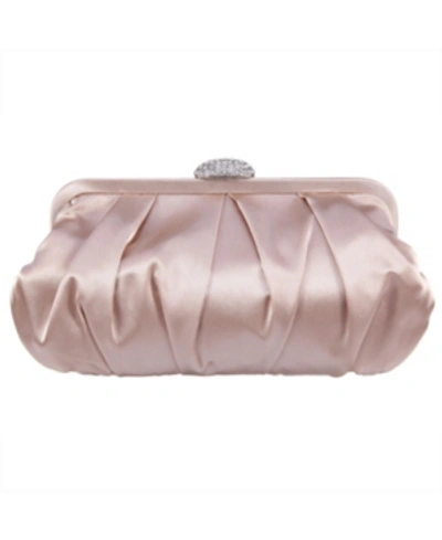 Nina Women's Classic Satin Clutch In Champagne