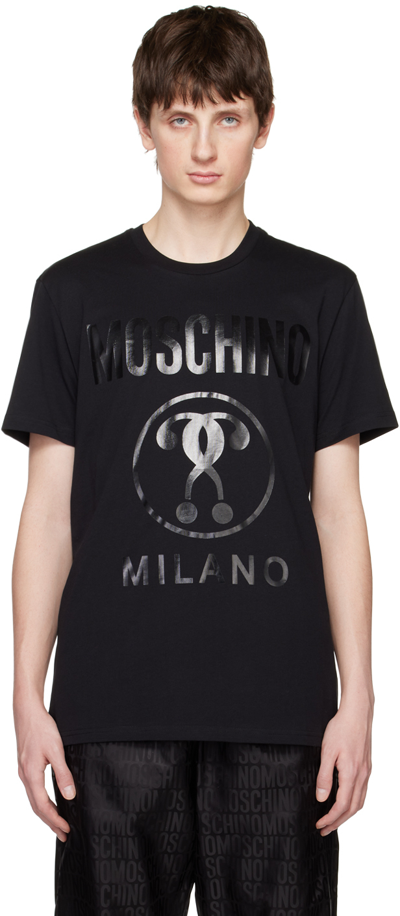 Moschino Logo T-shirt In Nero
