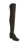 Stuart Weitzman Genna Suede Over-the-knee Boot In Slate