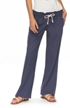 Roxy 'oceanside' Beach Pants In Nightshadow Blue