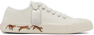 Kenzo Off-white  Paris School Trainers In Off White