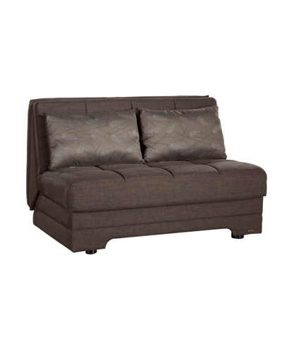 Bellona Twist Love Seat Sleeper In Brown