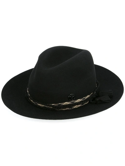 Maison Michel Tassel Detail Hat In Black
