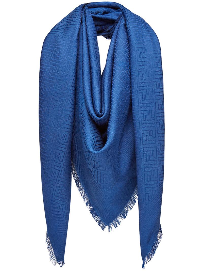 fendi scarf blue
