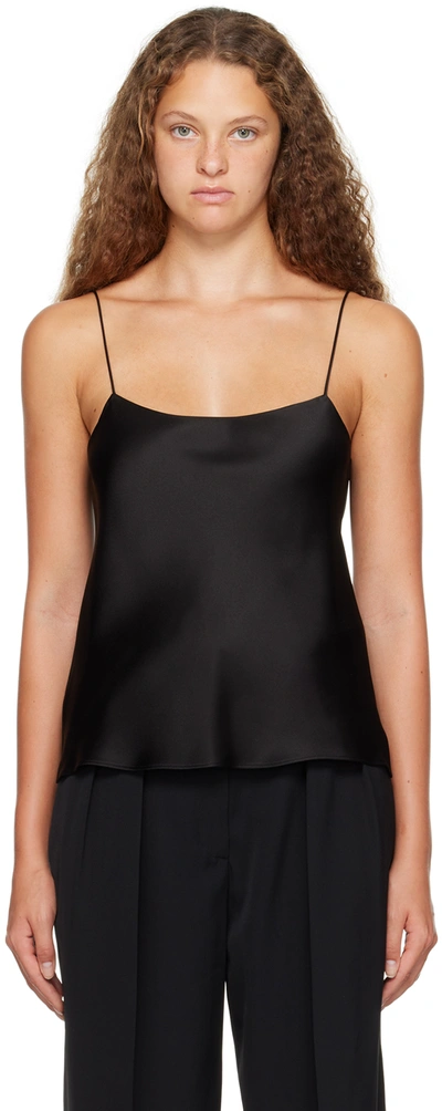 The Row Biggins Silk-satin Camisole In Black