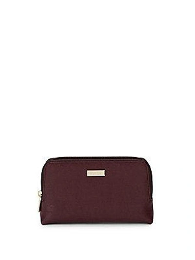 Furla Leather Cosmetic Pouch Set In Bordeaux