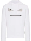 Fendi Embellished Bag Bugs Hoodie In White