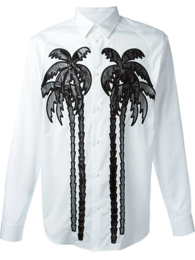 Dsquared2 Palm Tree Print Shirt In White | ModeSens