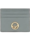 Fendi Logo Cardholder - Blue