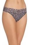 Hanky Panky Print Original Rise Thong In Black White