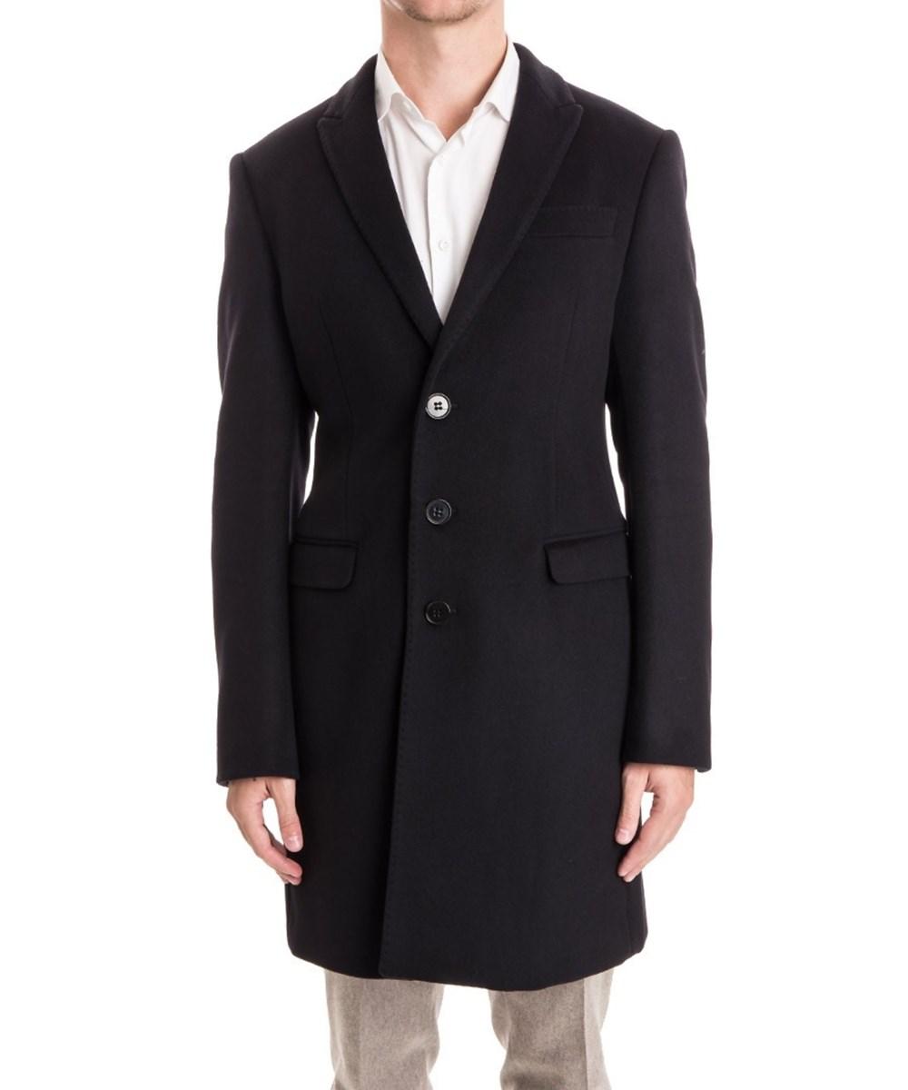 Giorgio Armani Men's Black Wool Coat 