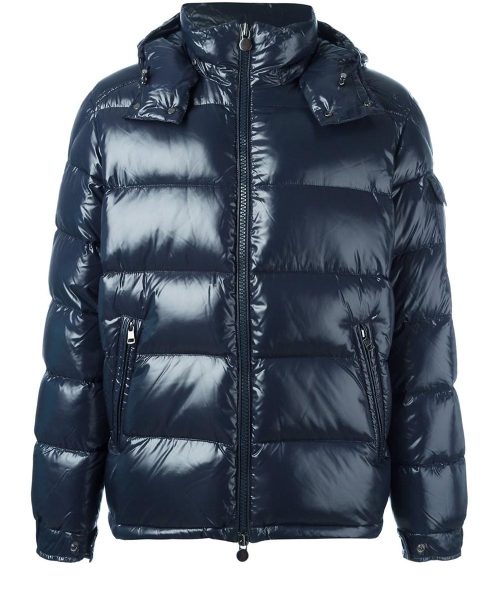 Download Moncler Men's Blue Polyamide Down Jacket | ModeSens