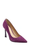 Marc Fisher Ltd Sassie Metallic Stiletto Pumps In Dark Purple