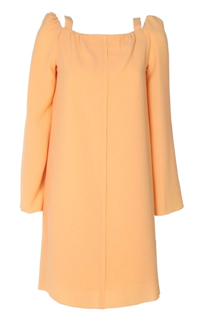 See By Chloé Crinkled-georgette Dress In Giallo