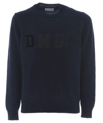 Dondup Ribbed Sweater In Blu Scuro