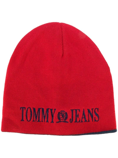 Tommy Jeans 90's Beanie Hat - Red