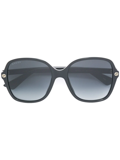 Gucci Oversized Square Frame Sunglasses In Black
