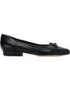 Sarah Chofakian Leather Ballerinas In Black