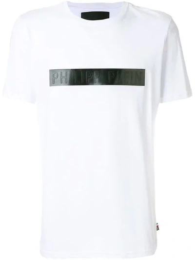 Philipp Plein Logo Panel T-shirt In White